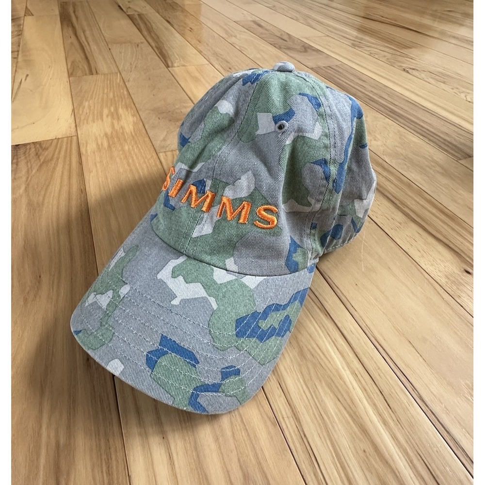 SIMMS Fishing Hat Camouflage Snapback Men's Adjustable OSFM Cotton Cap